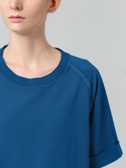 Изображение №4 | Футболка Vozduh, синяя, размер S