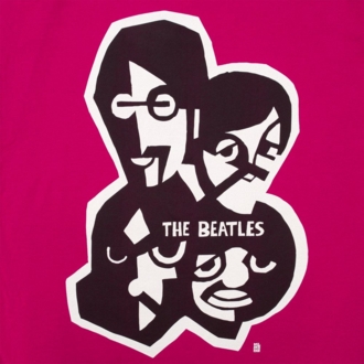 Изображение №3 | Футболка женская «Меламед. The Beatles», ярко-розовая (фуксия), размер XL