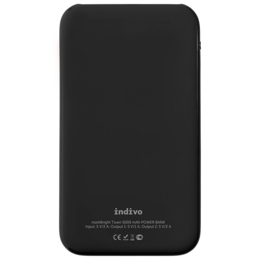 Изображение №4 | Аккумулятор с подсветкой markBright Town, 5000 мАч, черный