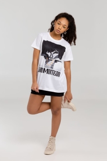 Изображение №9 | Футболка «Меламед. Jim Morrison», белая, размер XL