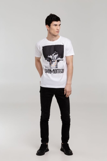Изображение №5 | Футболка «Меламед. Jim Morrison», белая, размер XL