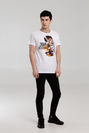 Изображение №4 | Футболка «Меламед. Jimi Hendrix», белая, размер S