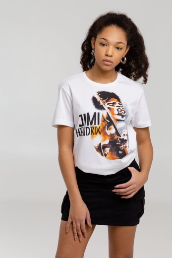 Изображение №7 | Футболка «Меламед. Jimi Hendrix», белая, размер S