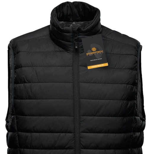Изображение №4 | Жилет компактный мужской Stavanger черный с серым, размер S