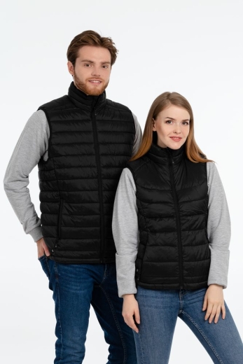 Изображение №14 | Жилет компактный мужской Stavanger черный с серым, размер S