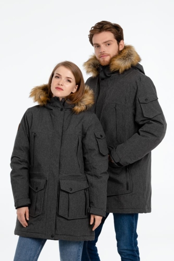 Изображение №17 | Парка женская Explorer серый меланж, размер XL