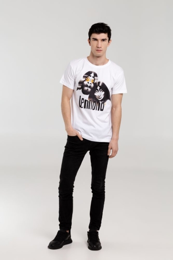 Изображение №5 | Футболка «Меламед. John Lennon, Yoko Ono», белая, размер S