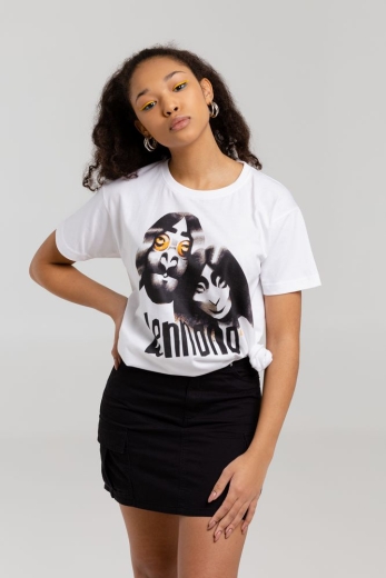 Изображение №8 | Футболка «Меламед. John Lennon, Yoko Ono», белая, размер S