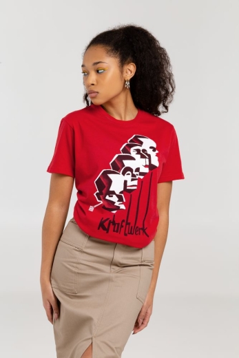 Изображение №7 | Футболка «Меламед. Kraftwerk», красная, размер S
