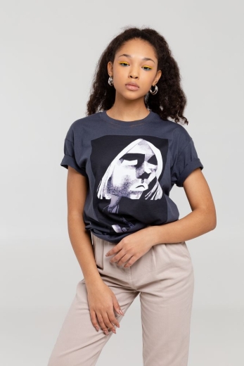 Изображение №7 | Футболка «Меламед. Kurt Cobain», темно-серая, размер S