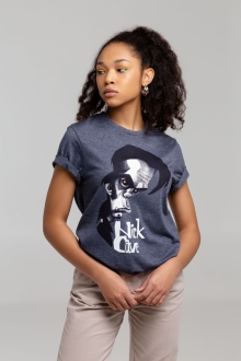 Изображение №7 | Футболка «Меламед. Nick Cave», темно-синий меланж, размер S