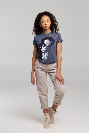 Изображение №6 | Футболка «Меламед. Nick Cave», темно-синий меланж, размер S