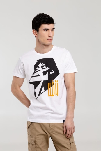 Изображение №1 | Футболка «Меламед. Виктор Цой», белая, размер S