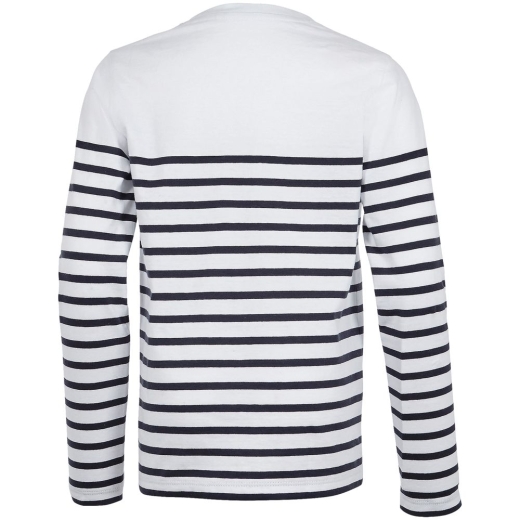 Изображение №2 | Футболка детская с длинным рукавом Matelot LSL Kids, белая с темно-синим, на рост 96-104 см (4 года)