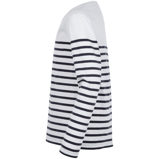 Изображение №3 | Футболка детская с длинным рукавом Matelot LSL Kids, белая с темно-синим, на рост 96-104 см (4 года)