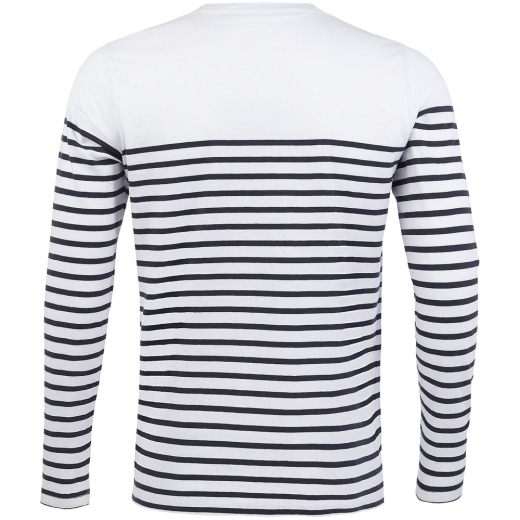 Изображение №2 | Футболка мужская с длинным рукавом Matelot LSL Men, белая с темно-синим, размер S