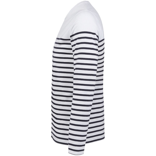 Изображение №3 | Футболка мужская с длинным рукавом Matelot LSL Men, белая с темно-синим, размер S