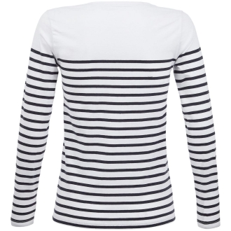 Изображение №2 | Футболка женская с длинным рукавом Matelot LSL Women, белая с темно-синим, размер S