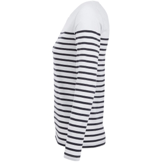 Изображение №3 | Футболка женская с длинным рукавом Matelot LSL Women, белая с темно-синим, размер S