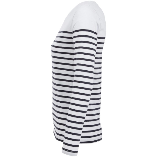 Изображение №3 | Футболка женская с длинным рукавом Matelot LSL Women, белая с темно-синим, размер S