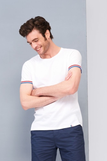 Изображение №4 | Футболка мужская Rainbow Men, темно-синяя с ярко-синим, размер S