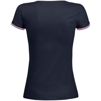 Изображение №2 | Футболка женская Rainbow Women, темно-синяя с ярко-синим, размер S