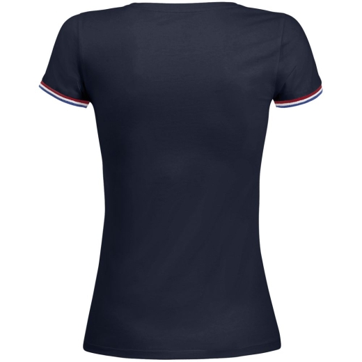 Изображение №2 | Футболка женская Rainbow Women, темно-синяя с ярко-синим, размер S