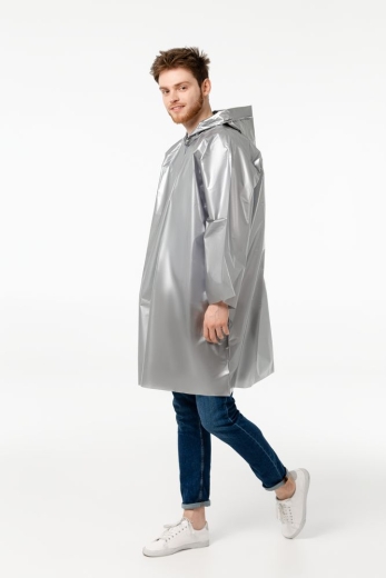 Изображение №6 | Дождевик-плащ CloudTime, серебристый