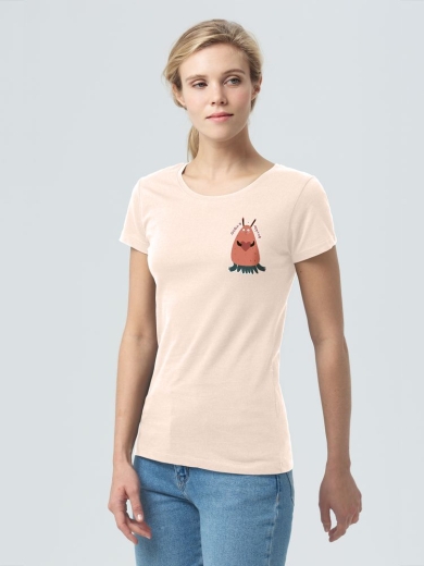 Изображение №3 | Футболка женская «Любоф-моркоф II», розовая, размер S