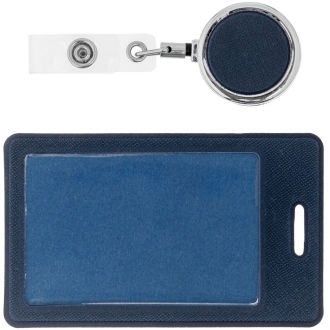 Изображение №2 | Чехол для пропуска с ретрактором Devon, синий