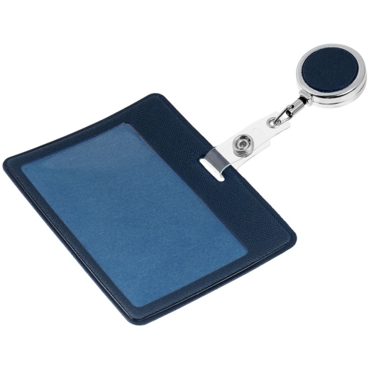 Изображение №1 | Чехол для карточки с ретрактором Devon, синий