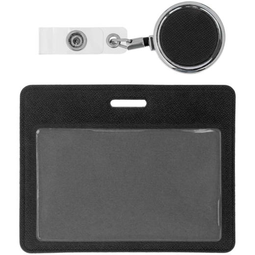 Изображение №2 | Чехол для карточки с ретрактором Devon, черный