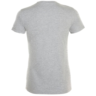 Изображение №3 | Футболка женская «Ты у меня вот здесь», серый меланж, размер M