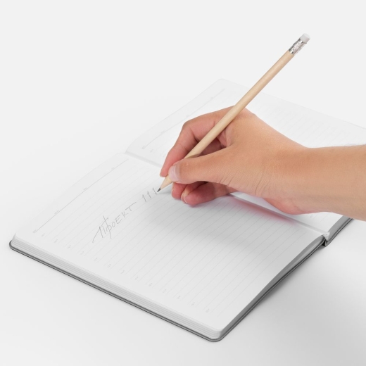 Изображение №2 | Карандаш простой Hand Friend с ластиком, неокрашенный