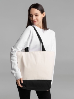 Изображение №7 | Сумка для покупок на молнии Shopaholic Zip, неокрашенная с черным