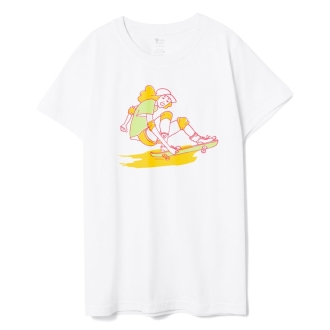 Изображение | Футболка детская Skateboard, белая, 10 лет