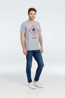 Изображение №7 | Футболка «Жар-птица», серый меланж, размер S