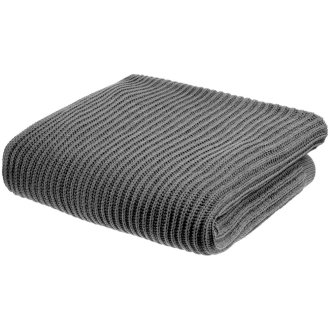 Изображение №5 | Плед Shirr, серый меланж