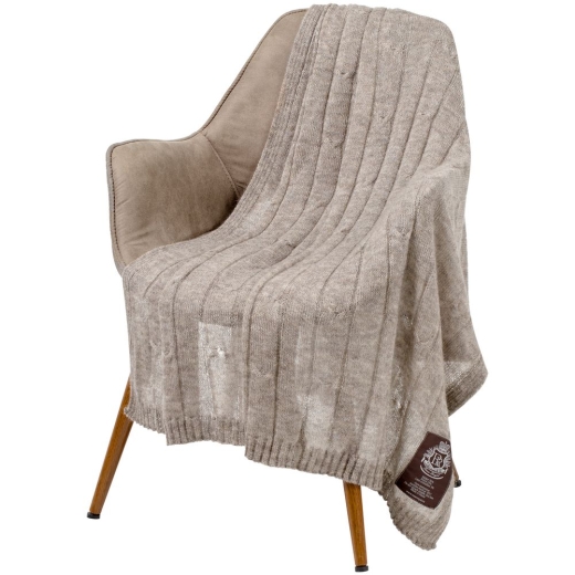 Изображение №2 | Плед Grasse, бежево-серый