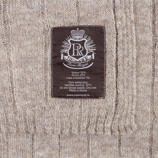 Изображение №4 | Плед Grasse, бежево-серый