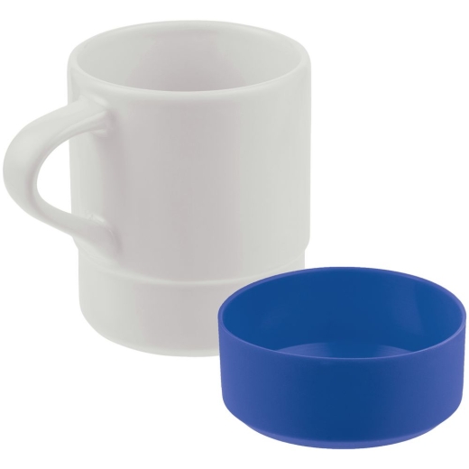Изображение №3 | Кружка с силиконовой подставкой Protege , синяя