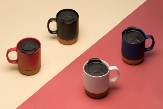 Изображение №5 | Кружка с пробковой подставкой Corky Walk, белая