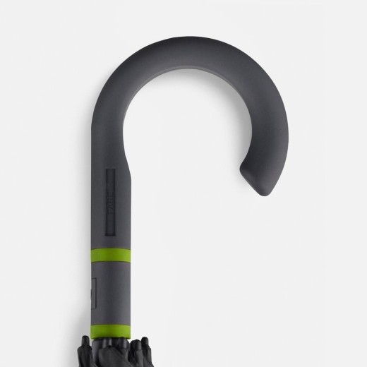 Изображение №5 | Зонт-трость с цветными спицами Color Style, зеленое яблоко, с серой ручкой