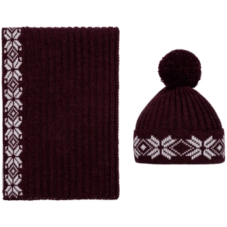 Изображение №5 | Шарф Eira, бордовый