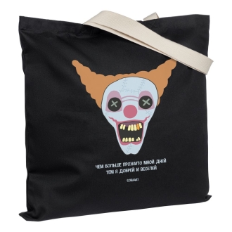 Изображение №1 | Холщовая сумка «Цирк» с внутренним карманом, черная