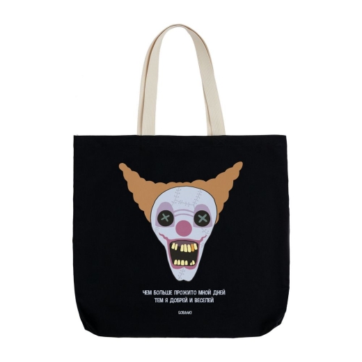 Изображение №2 | Холщовая сумка «Цирк» с внутренним карманом, черная