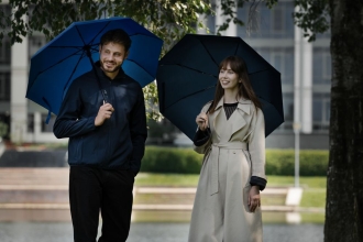 Изображение №5 | Зонт складной Monsoon, черный