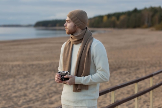 Изображение №7 | Шарф Cordelia, бежевый