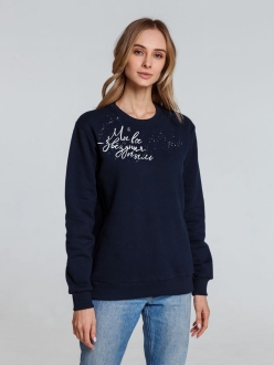 Изображение №1 | Свитшот «Звездная пыль», темно-синий, размер XS