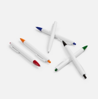 Изображение №5 | Ручка шариковая Tick, белая с оранжевым